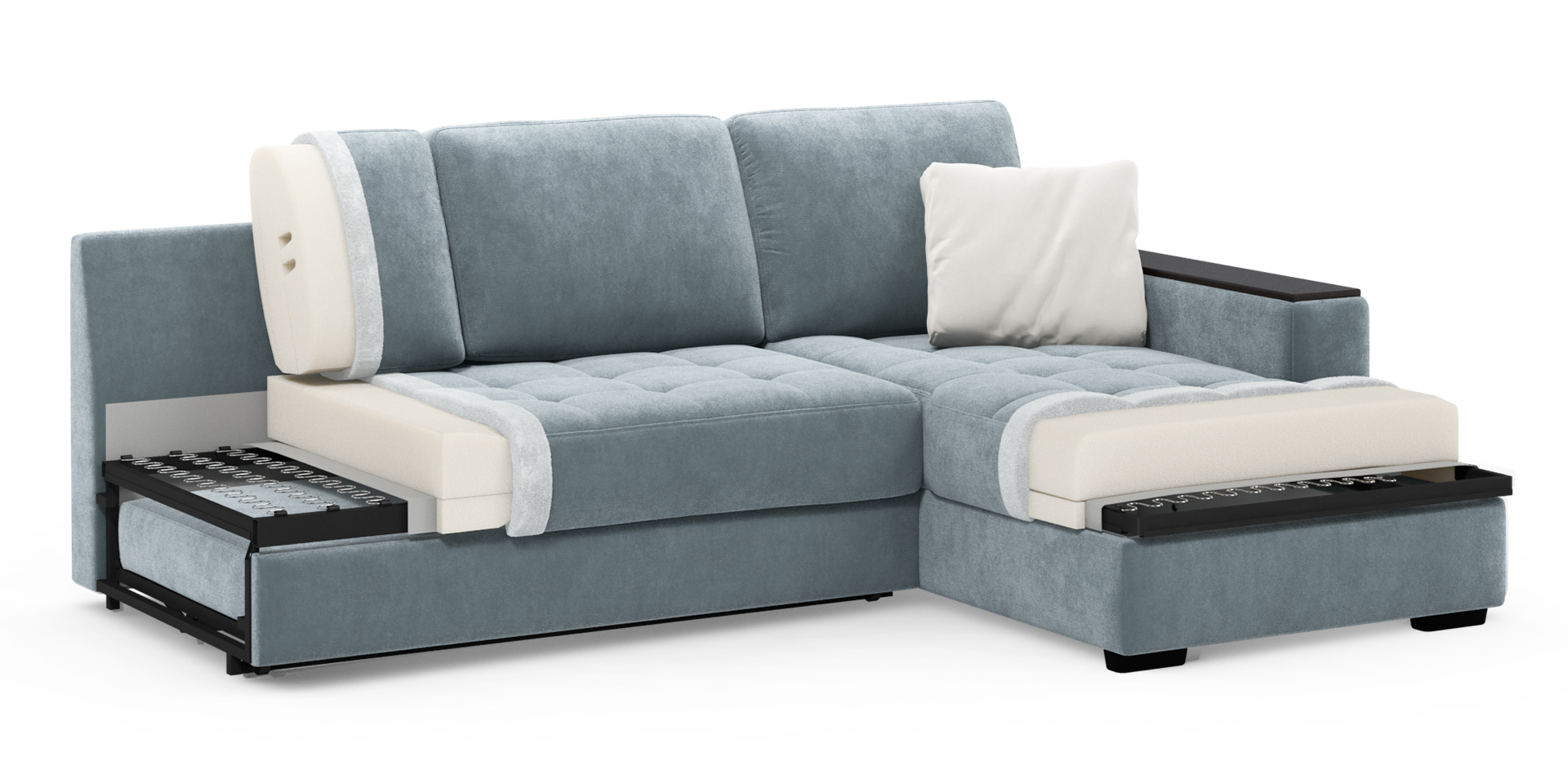 Диван угловой с декором